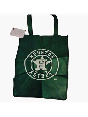 Houston Astros Tote Bag Green Reusable Grocery Methodist Walter Transplant